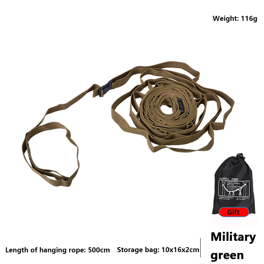 Adjustable Camping Hanging Rope For Tent Canopy -Portable Multi-Use Hiking Backpacking Campsite Gear Storage Accessories