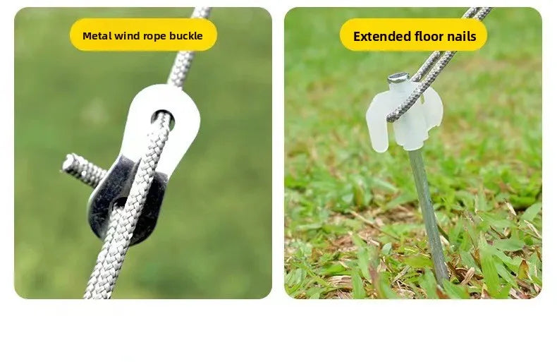 Outdoor Camping Sunshade Canopy Vinyl Outdoor Thickened Sunscreen Coating Camping Rainproof Square