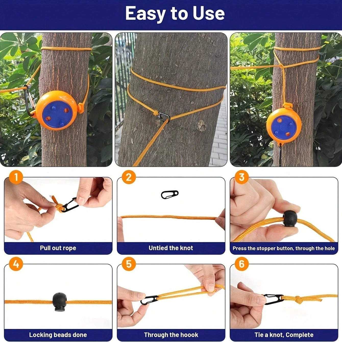 Retractable Clothesline Portable Travel Clothes Drying Rack Rope Outdoor Camping Portable Clothing Line for Laundry