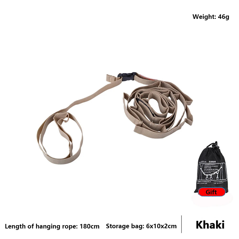 Adjustable Camping Hanging Rope For Tent Canopy -Portable Multi-Use Hiking Backpacking Campsite Gear Storage Accessories