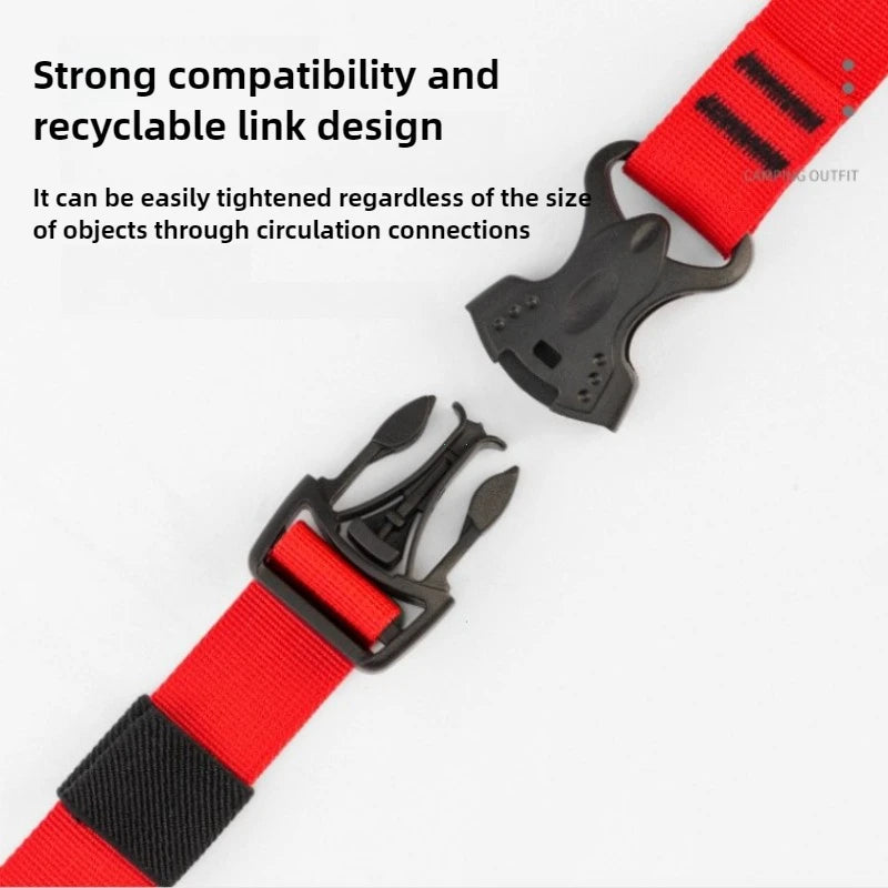 4/2/1PCS Cargo Tie Luggage Lash Belt Strap Buckle Camping Nylon Travel Kits Buckle Tie-Down Belt Cargo Straps for Travel Camping
