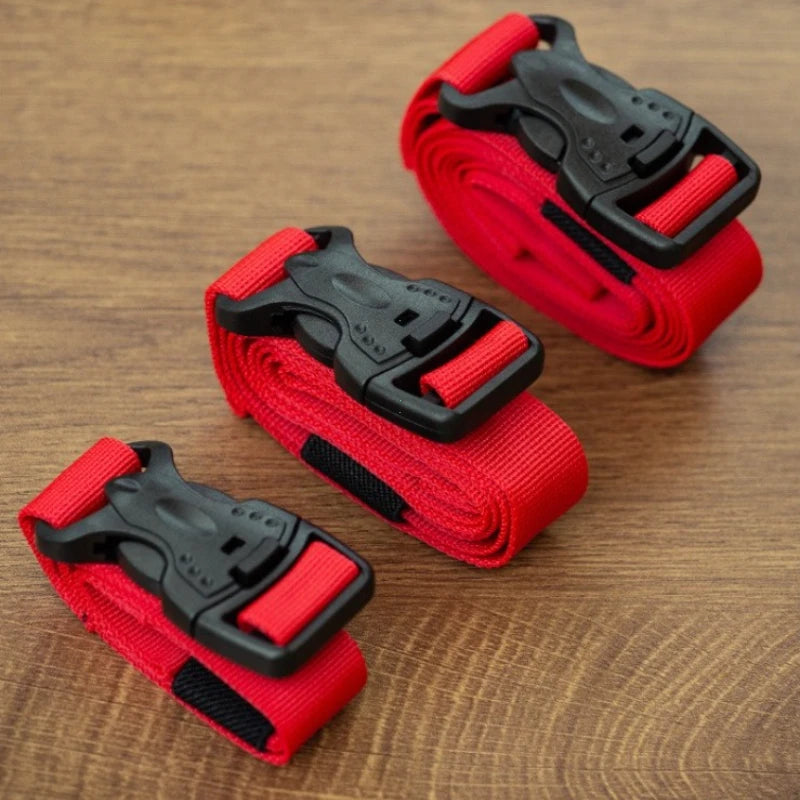 4/2/1PCS Cargo Tie Luggage Lash Belt Strap Buckle Camping Nylon Travel Kits Buckle Tie-Down Belt Cargo Straps for Travel Camping
