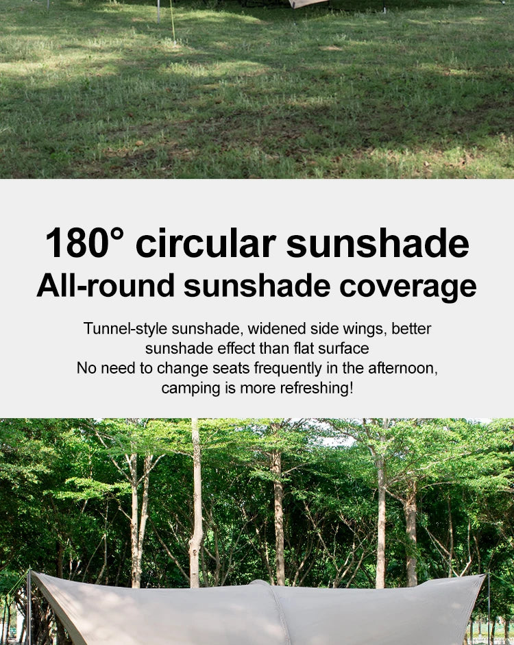 UPF50+ Lycra Beach Tent, Portable Sunshade Canopy with Sandbag Anchors, Windproof Outdoor Shelter for Camping, Fishing & Picnic