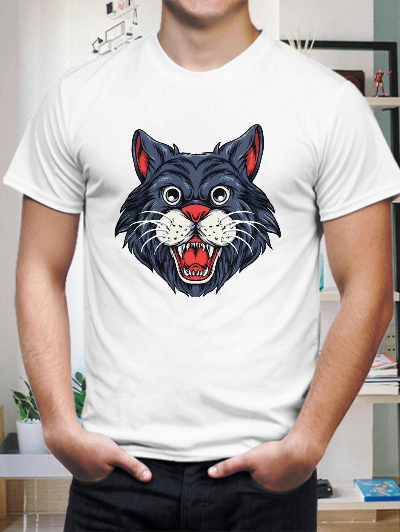 Men's Cotton T-Shirt wolves 2026