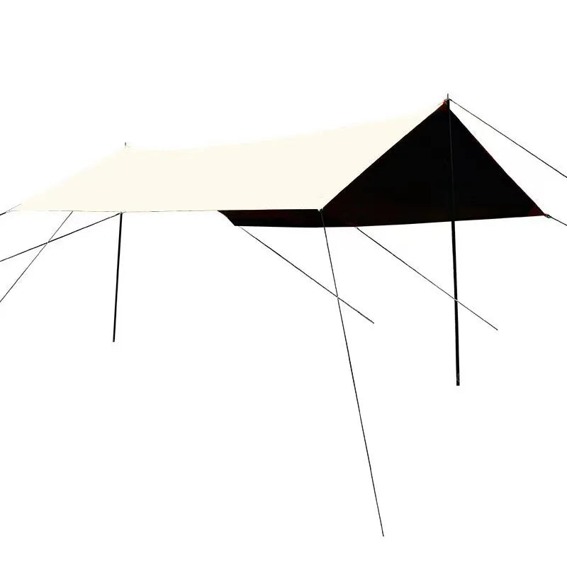 Outdoor Camping Sunshade Canopy Vinyl Outdoor Thickened Sunscreen Coating Camping Rainproof Square