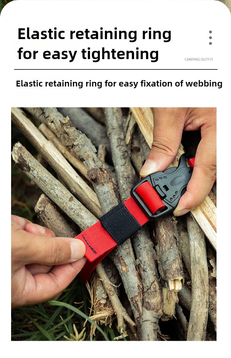 4/2/1PCS Cargo Tie Luggage Lash Belt Strap Buckle Camping Nylon Travel Kits Buckle Tie-Down Belt Cargo Straps for Travel Camping