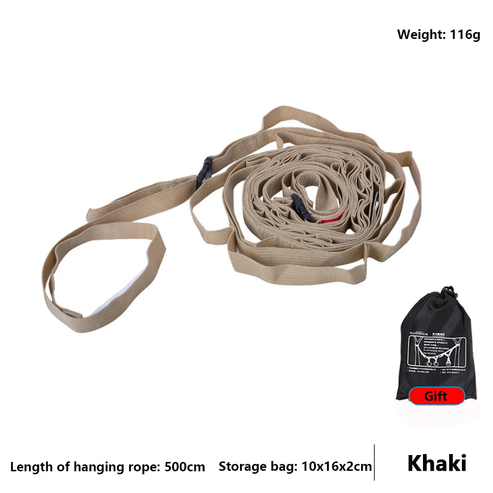 Adjustable Camping Hanging Rope For Tent Canopy -Portable Multi-Use Hiking Backpacking Campsite Gear Storage Accessories